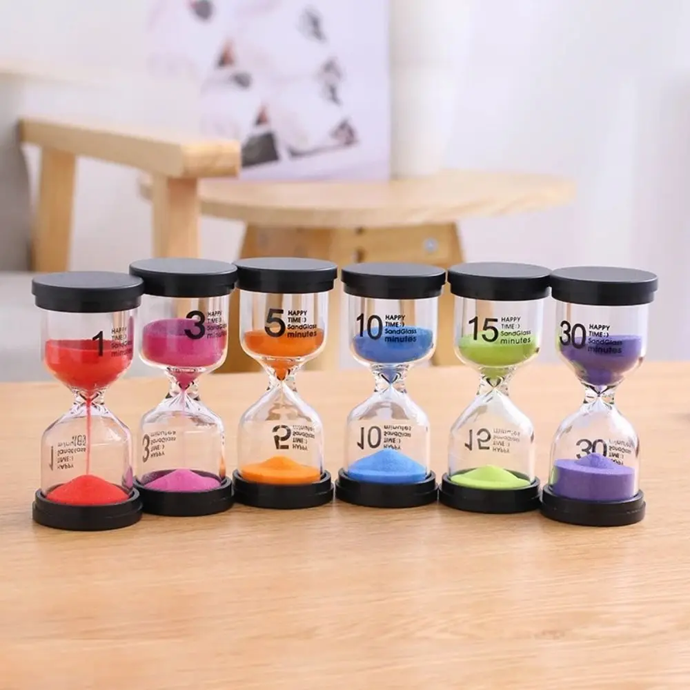 Electroplate Home Decoration Black Cover Time Reminder Superior Quality Time Funnel Desktop Ornament Timer Sandglass Hourglass