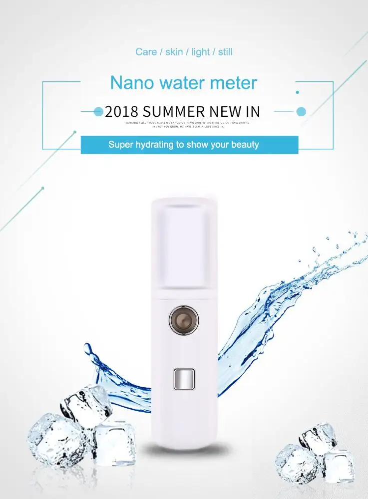 Pelembab Udara Kecil Portabel USB Isi Ulang 30ML Meteran Air Genggam Penyebar Pengisian Ultrasonik Minyak Susu Mini Wajah Kukus