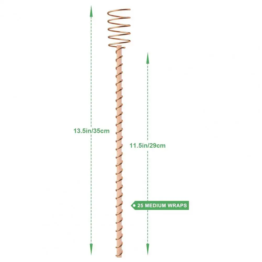 Garden Plant Stake 8pcs Electroculture Plant Stakes 13.5-inch Garden Rods High-yield Clockwise Winding Multifunctional