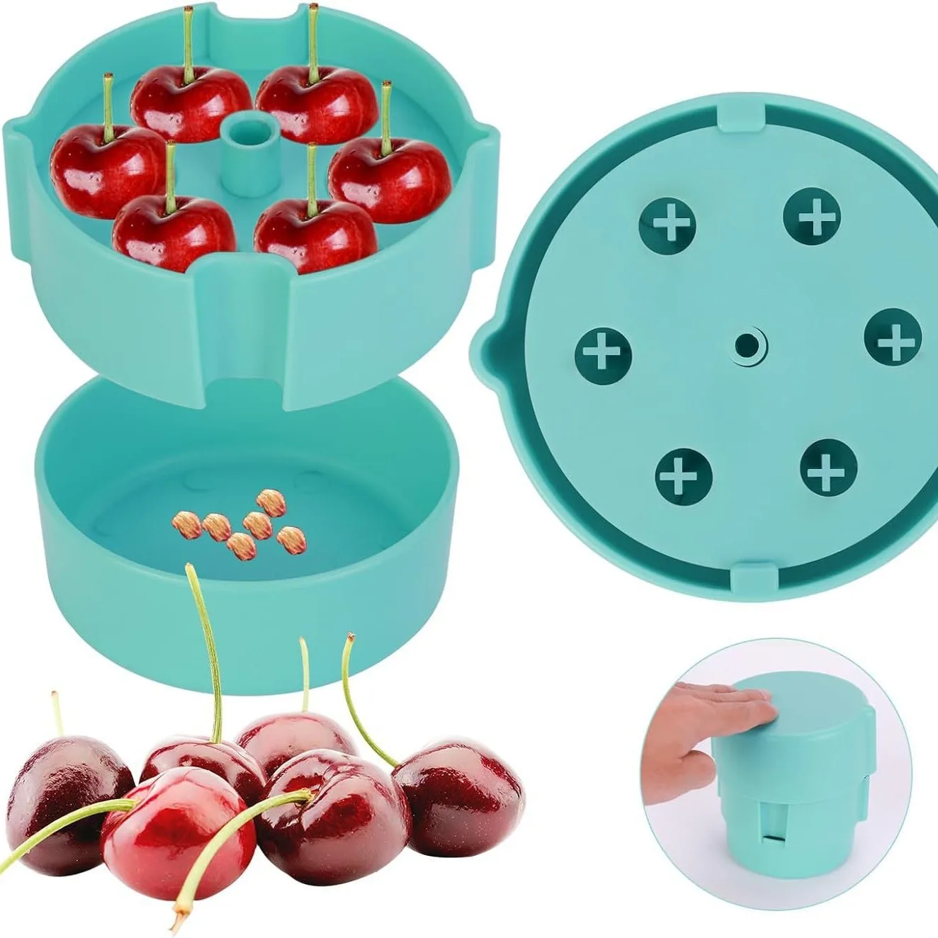 

Stainless Steel Cherry Pitter Portable Fruit Stone Remover Durable Kitchen Accessory