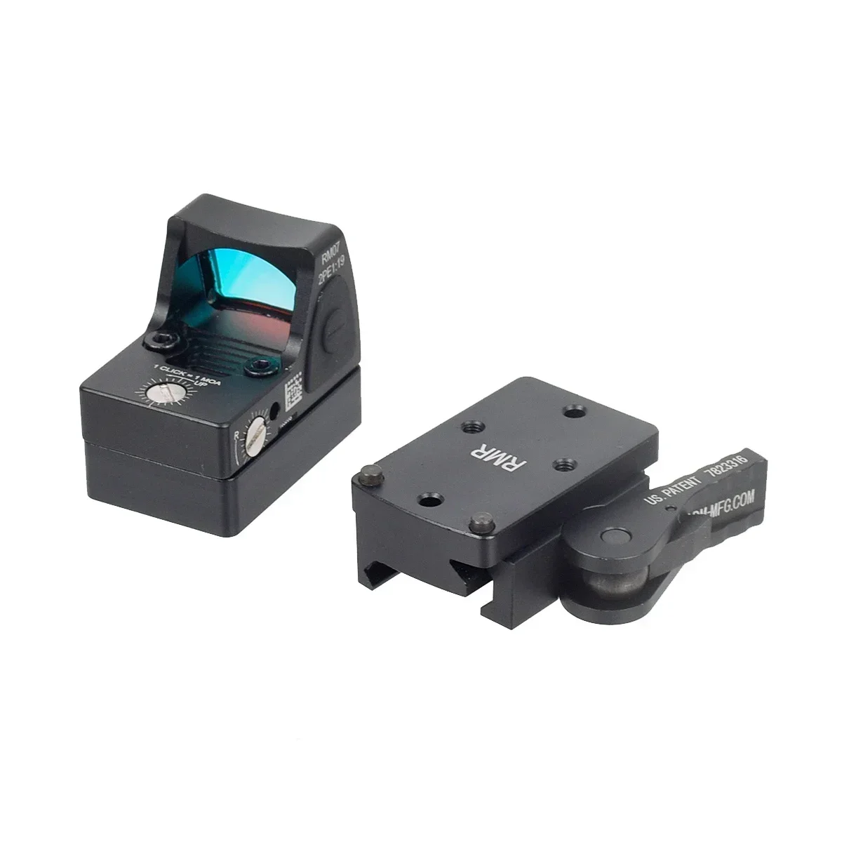 Tactical RM DOCTER QD Plate 1.41 Inch Height Mount With Riser Plate Fit Red Dot Scope Sight For 20mm Picatinny And Weaver Rail view 4