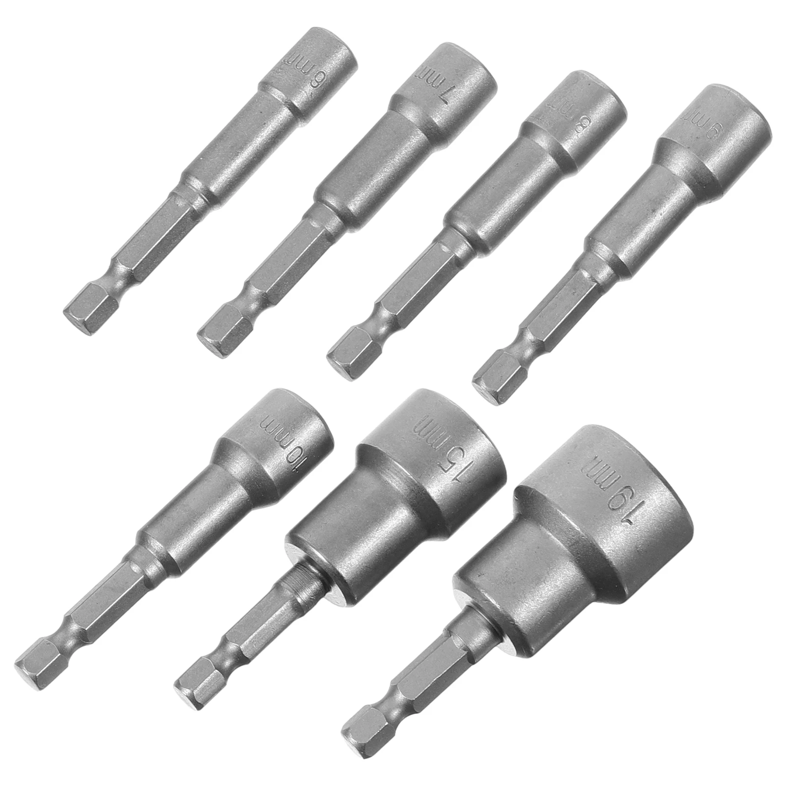 

1 set Bolt Extractor Set 6mm-19mm High-Carbon Steel Nut Driver for Electric Screwdriver Durable Wrench Drill Bit Socket Tool
