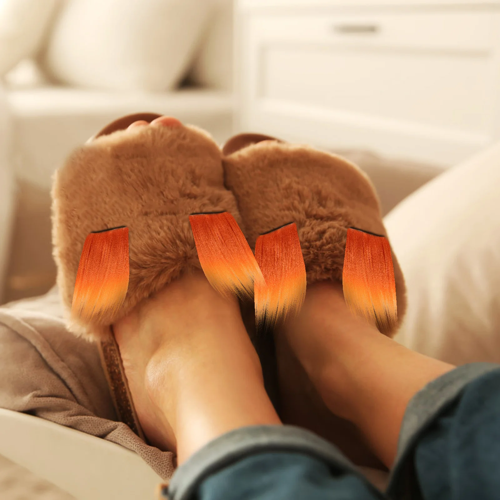 

4pcs Faux Fabric Pre Cut Strips Shaggy Colored Trim For Sewing Crafts Making Cosplay Accessories Synthetic Craft