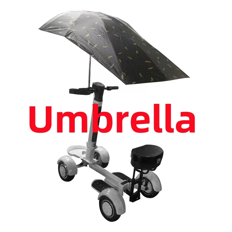 Ecorider E7-1 golf scooter using snu Umbrella for E7-1 Four wheel golf scooter Sunscreen Umbrella With support pole