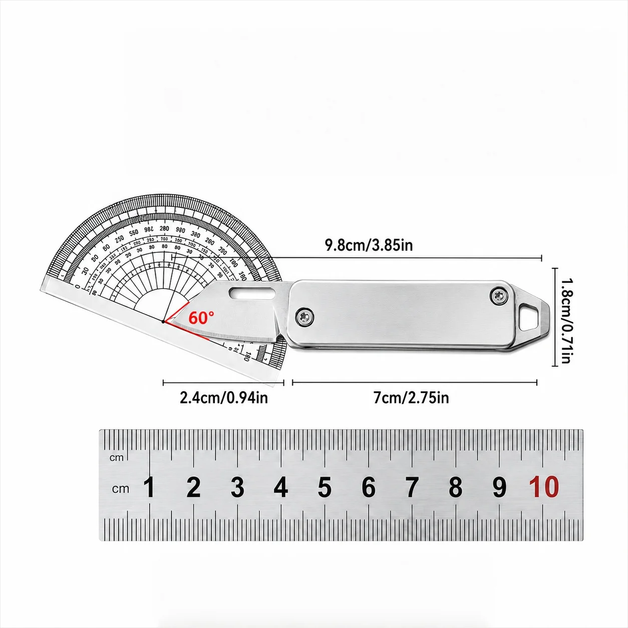 Mini Pocket Knife Stainless Steel Folding Keychain Pendant Tool with Screwdriver for Everyday Cutting And Package Opening EDC
