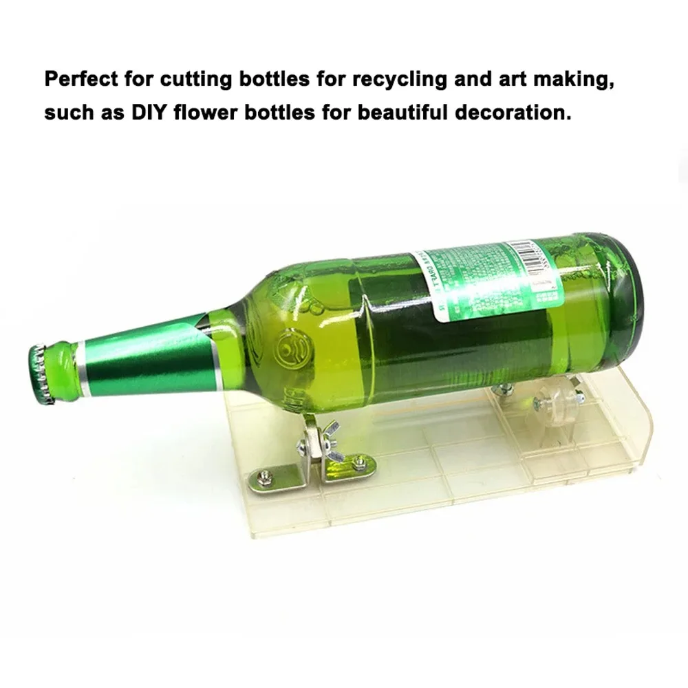 Dual-purpose Glass Bottle Cutter Universal Adjustable Size Metal Glass Cut Machine Wine Bottle Crafting Decorations Cutting Tool