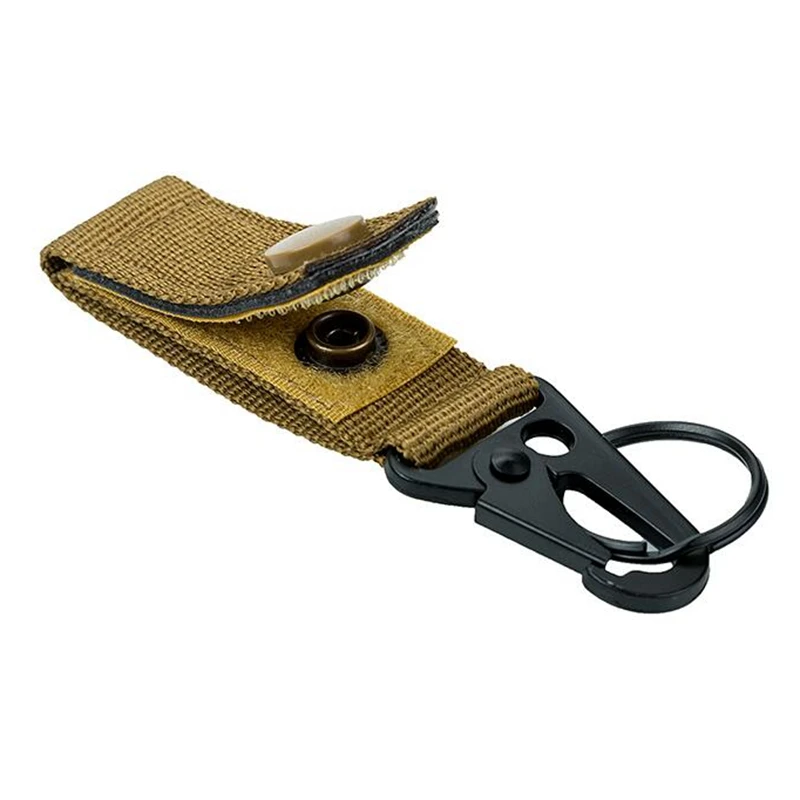 4PCS 2PCS 1PCS Tactical Molle Key Ring Chain Gear Clip Key Keeper Keychain Nylon Belt Key Holder Carabiners Hanger Buckle Hook