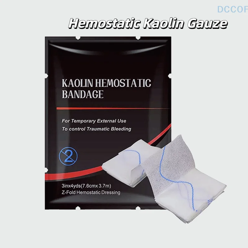 2 حجم Z-أضعاف الجرح للذوبان مرقئ الكاولين الشاش الصدمة القتالية الطبية في حالات الطوارئ ل Ifak التكتيكية في الهواء الطلق الإسعافات الأولية