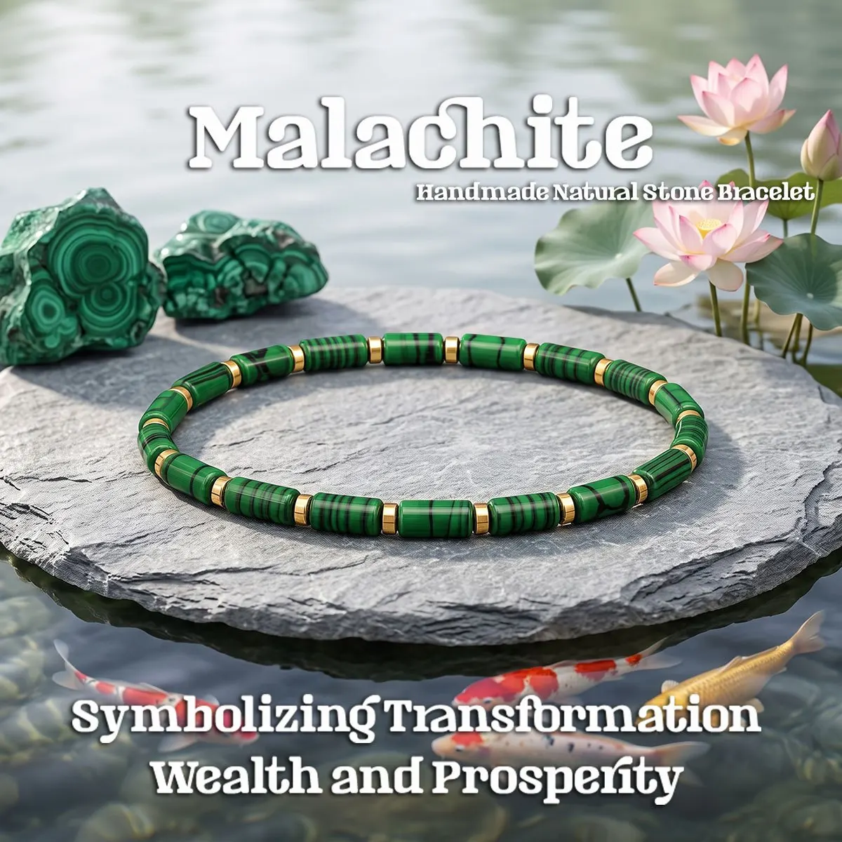 1pc Vintage style peacock stone 4mm bead bracelet, symbolizing transformation and rebirth, unisex wrist accessory