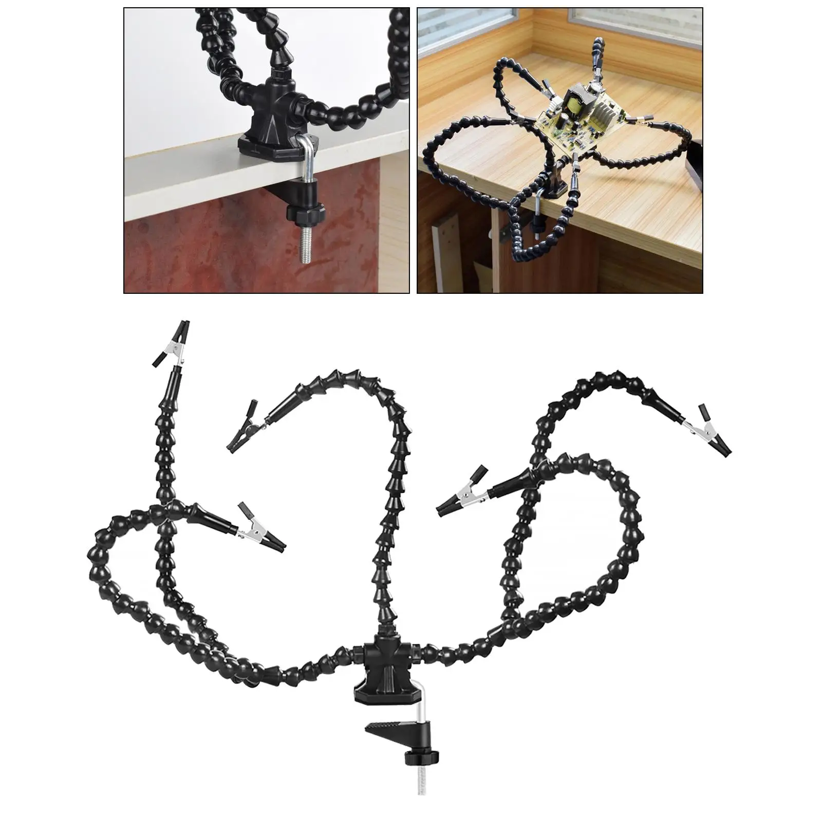 

Soldering Third Hand Solder Helping Hands Tool 5pcs Flexible Clamp Portable