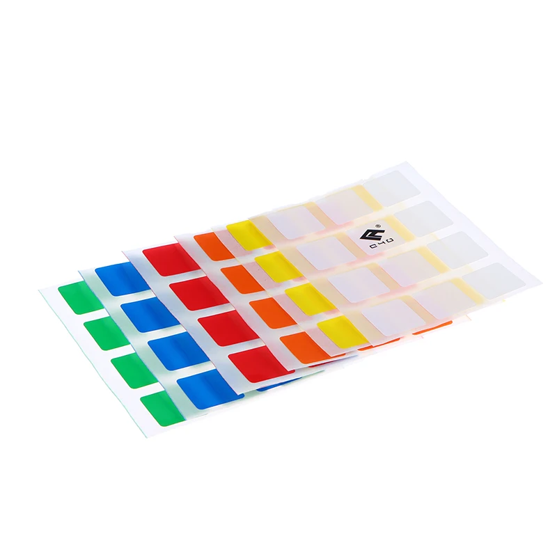 Pegatina de Cubo mágico de alta calidad para niños y adultos, reemplazo de Color brillante, 3x3, regalo para niños, 3x3x3