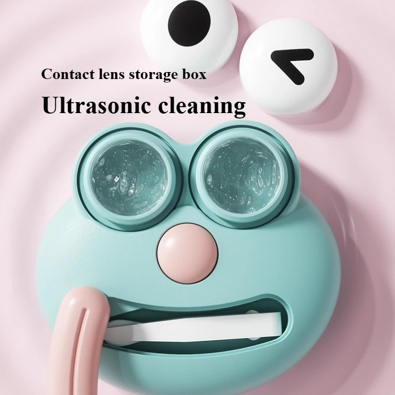 

Ультразвуковой очиститель контактных линз, портативный чехол для хранения контактных линз, перезаряжаемый мультяшный цветной чехол для чистки контактных линз