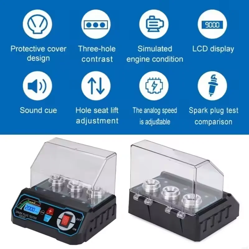 

Автоматический тестер свечей зажигания, тестеры зажигания, автомобильный диагностический инструмент, 5-луночный анализатор свечей зажигания, автосканер, новейший
