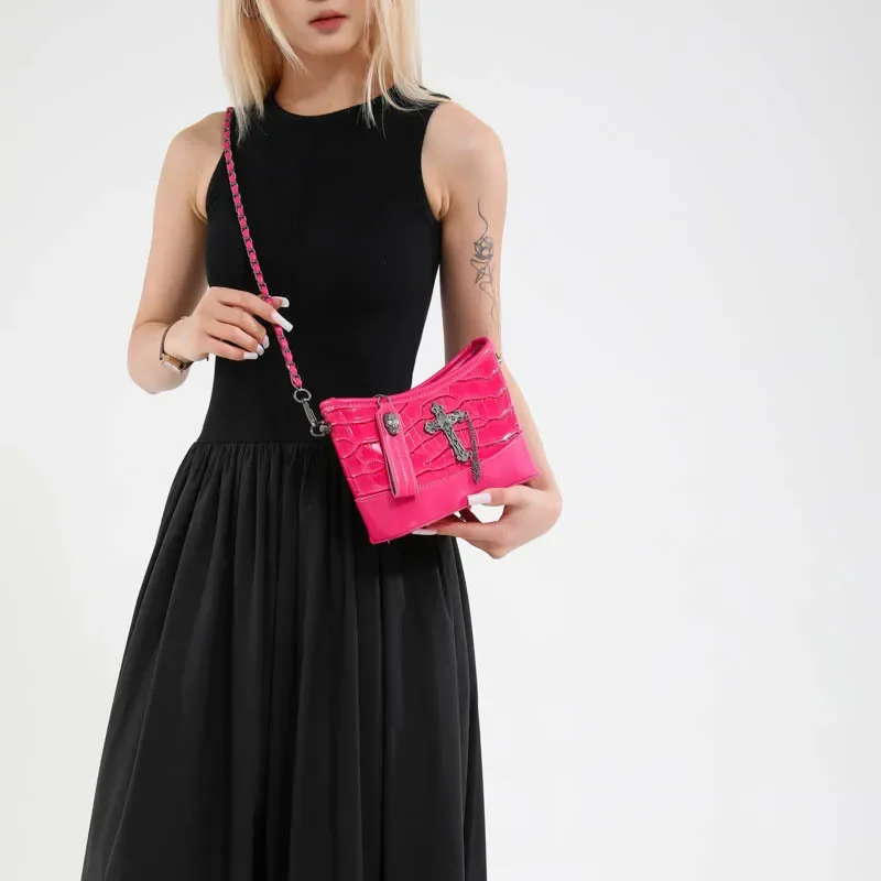 حقيبة نسائية جديدة متعددة الاستخدامات لعام 2025 بكتف ومتقاطعة مع نمط ماسي عالي الجودة