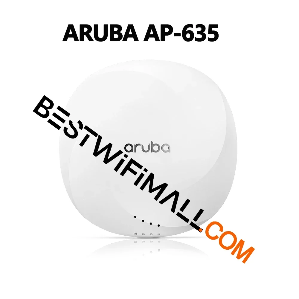 

ARUBA Networks APIN0635 AP-635 IAP-635 (RW) Indoor WiFi Access Point 802.11AX Wi-Fi 6E OFDMA 2x2:2 MIMO 7.8 Gbps 6 GHz Band WPA3