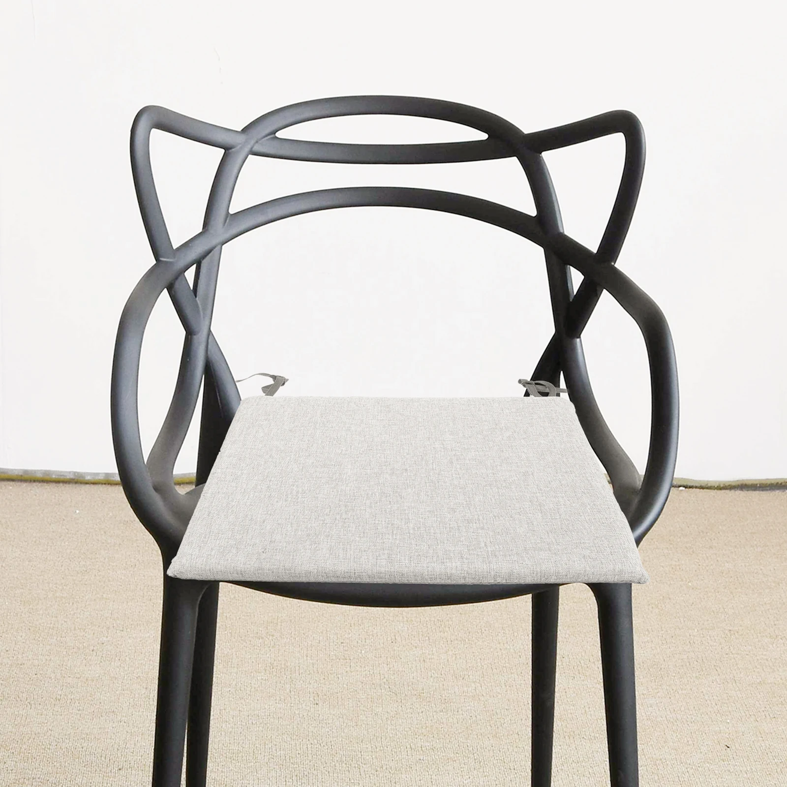 

Ergonomic Memory Foam Chair Cushion with Anti-Slip Straps for Office Desk Car Seat Support Spine Alignment and Posture