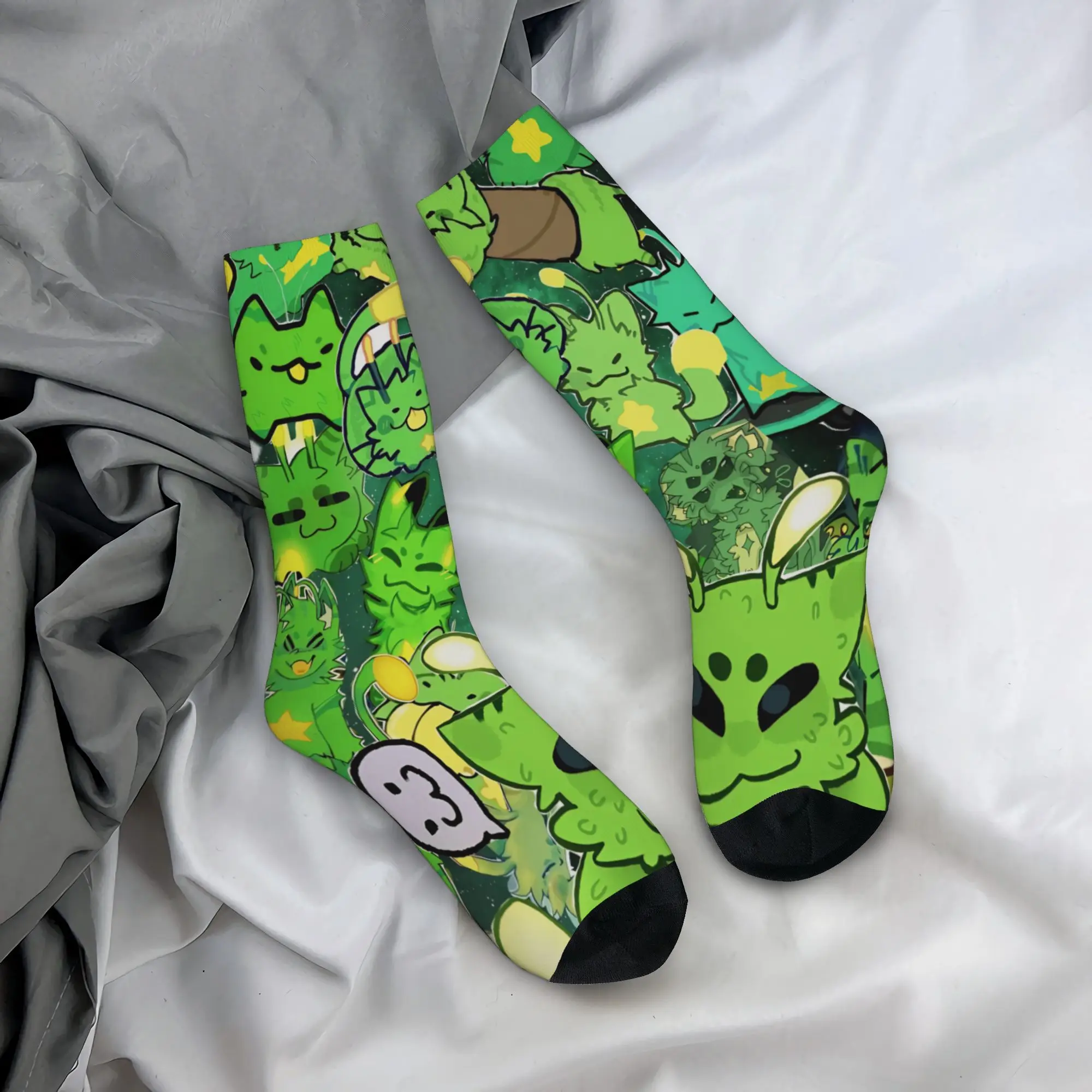 Alien Cat cats Gift Dress Socks Accessories for Women Compression Dress Socks