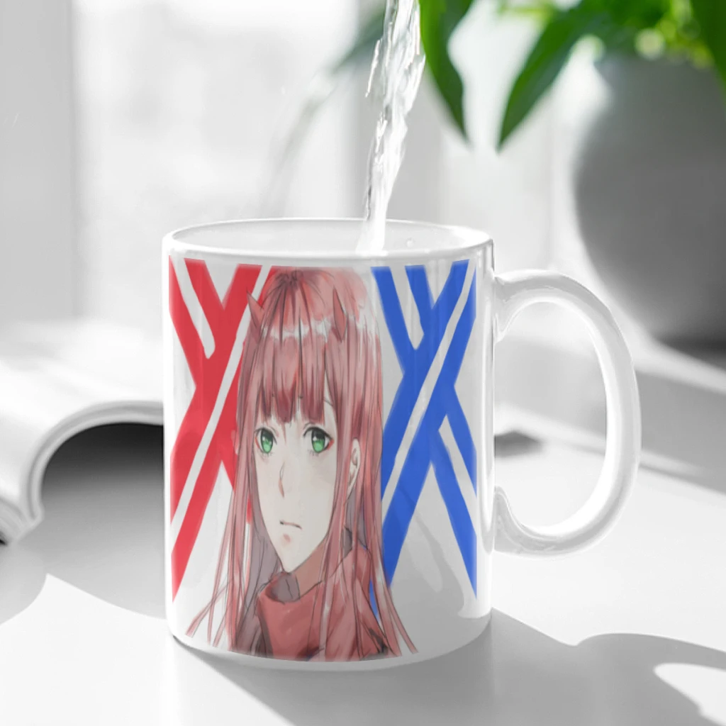 Japan Anime DARLING In The FRANXX Coffee Mug 11oz Fun Ceramic Coffee Tea Cocoa Cup Handle Tea Drink Cup