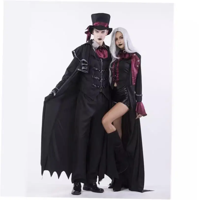 Halloween Cosplay Paar Kostüm Rollenspiel Männer Frauen Kleidung Elastisches Spandex Material Chinesischer Hersteller