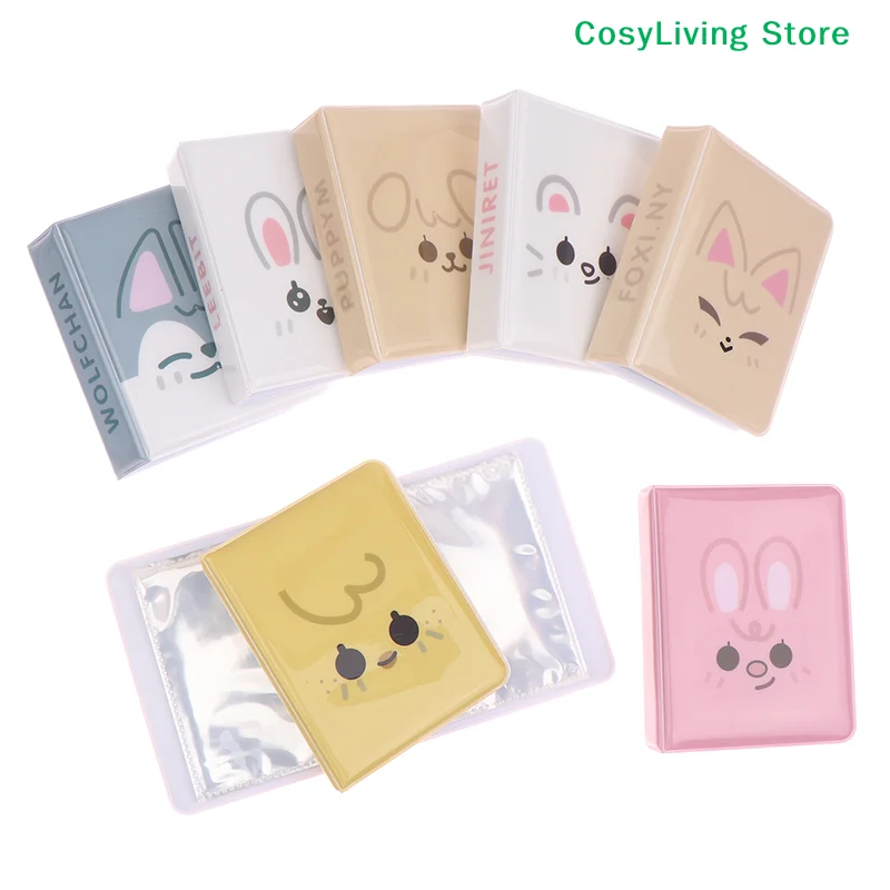 Collection Kpop Card Binder Name Card Book Album 3 Inch Cartoon Animal Album Photo Postcard Storage Album Idol Pictures