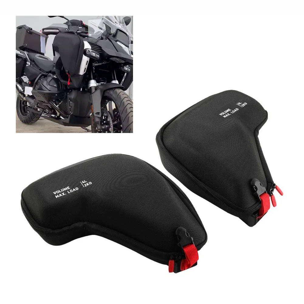Radiator Storage Bags Waterproof Nylon ABS For BMW For R1300GS For Adventure 2024 Up Motorcycle Side Organizer Pouch Accessories