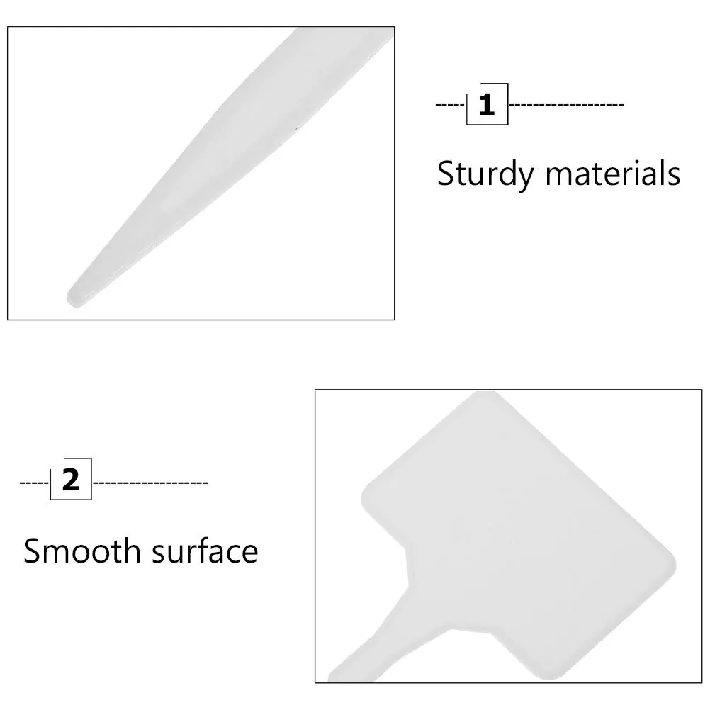 

20Pcs DIY Plant Labels Plastic Plant Tags Modern Garden Marker Set for Indoor Outdoor Flower Pots Nursery Garden Labels