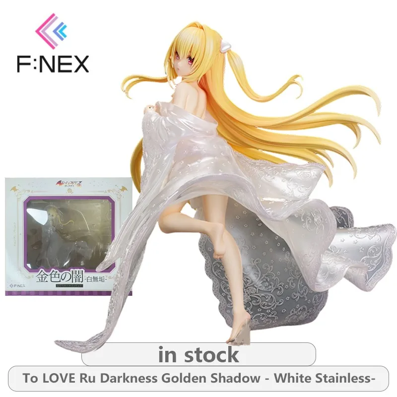 

F:NEX Original To LOVE Ru Darkness Series Golden Shadow White Stainless Not Movable Figure Statue Model Toys Gifts Fo Boys