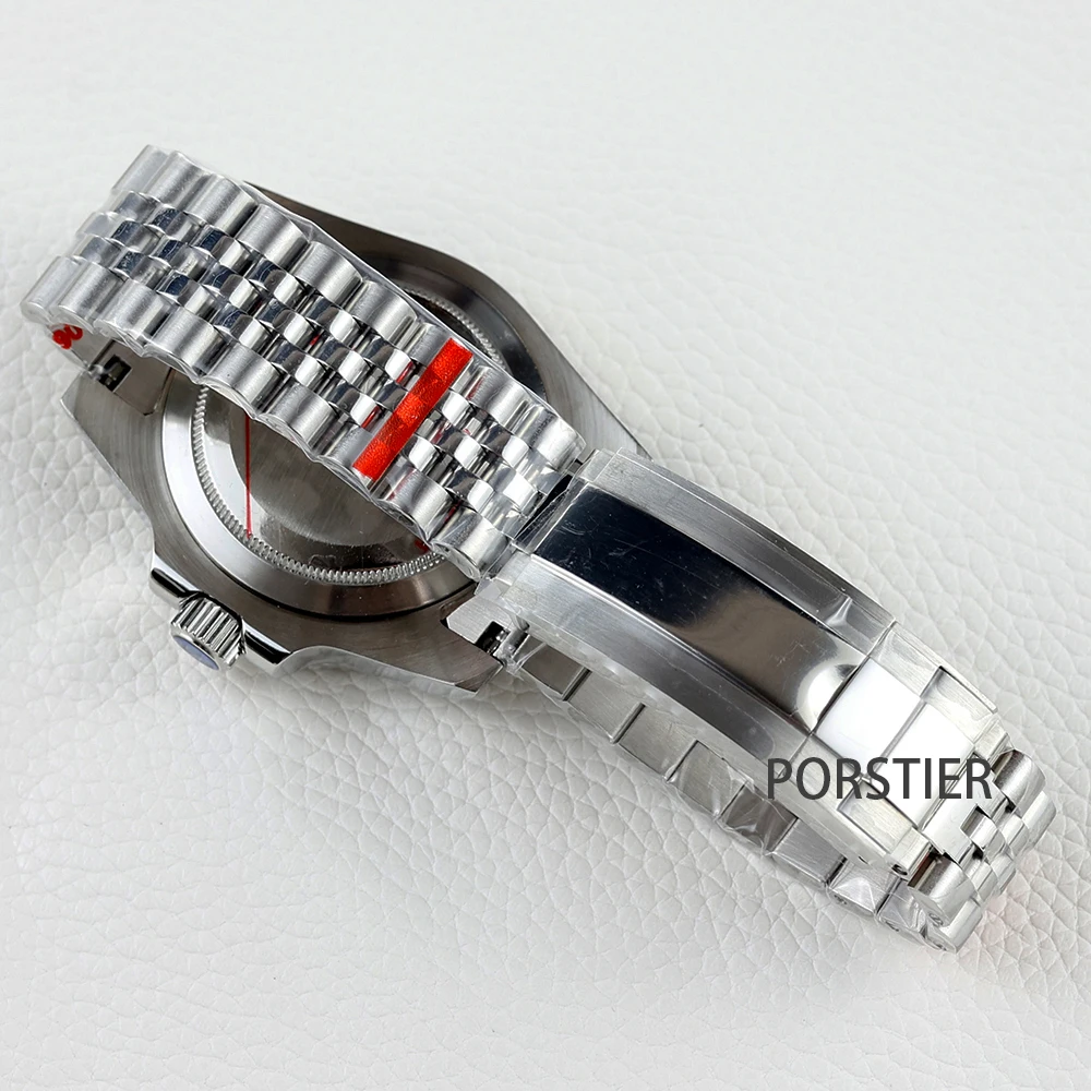 40mm Watch Case 904L Stainless steel Jubilee bracelet Sapphire Glass for Seiko NH34 NH35 /36 Movement GMT Yacht-Master Cases