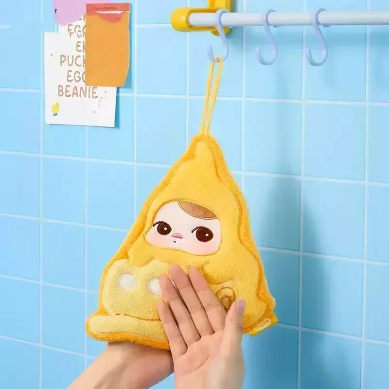 

POP MART PUCKY EGG BEANIE Series Полотенце для рук Слепая коробка Аниме Фигурка Вгадай Сумка Украшение Статуэтки Куклы Модель Девушки