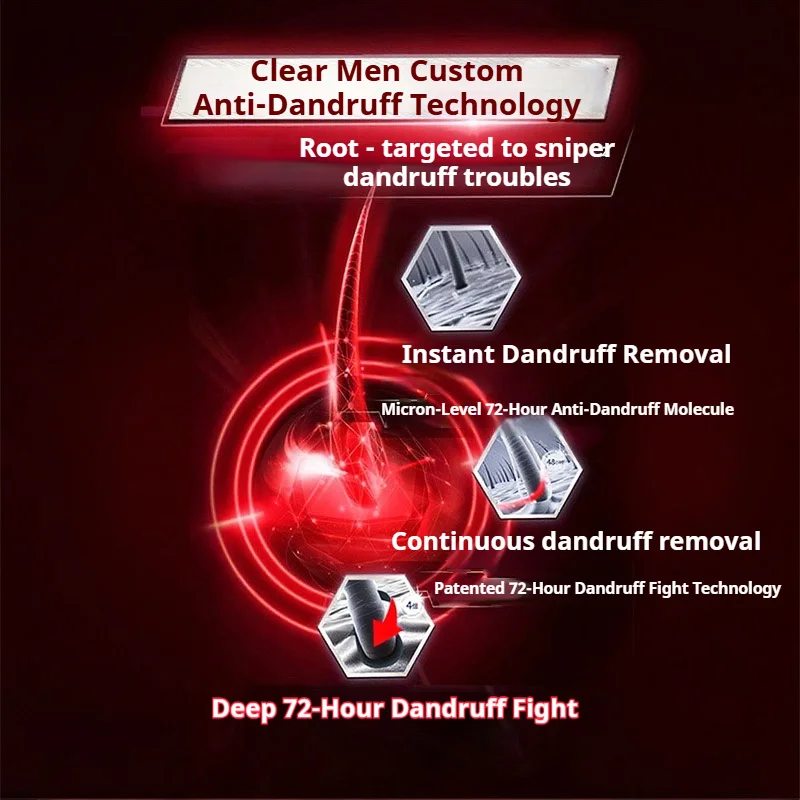 شامبو Clear Men's 2 - in - 1 المضاد للقشرة، يزيل الغبار والزيت والقشرة، 200 مل