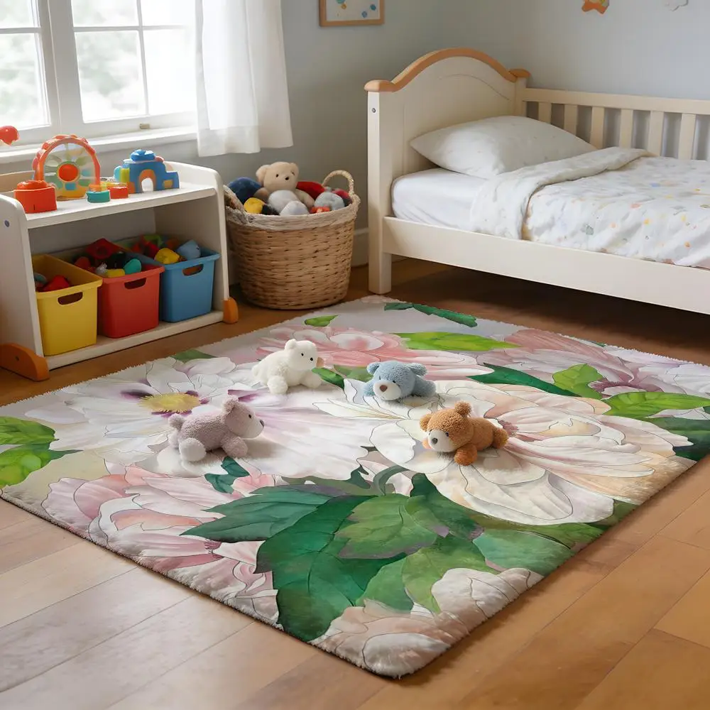 

Floor Mat Soft Flannel Rug Non-Slip Absorbent Mat for Bathroom Bedroom Home Decor Fashion Drink M-Monster Energy