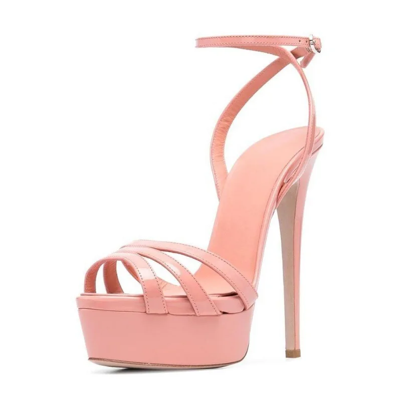 

Platform Outdoor Women's Sandals Ankle Buckle Strap Heels Women Sexy Summer Shoes