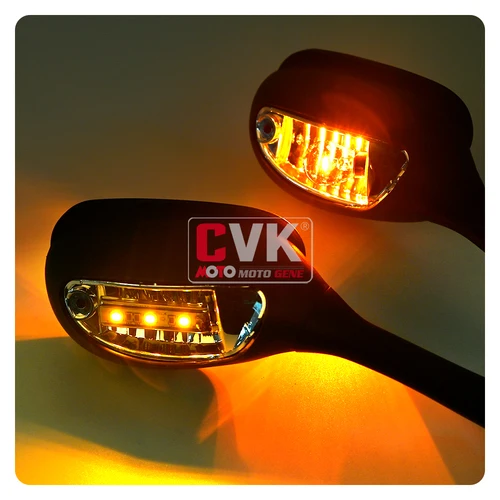 Imagen 2 del producto CVK espejos espejo retrovisor invertida con luz para Suzuki GSXR600 GSXR750 GSXR1000 K5 K6 K7 K8 2005, 2006, 2007, 2008, 2009, 2010
