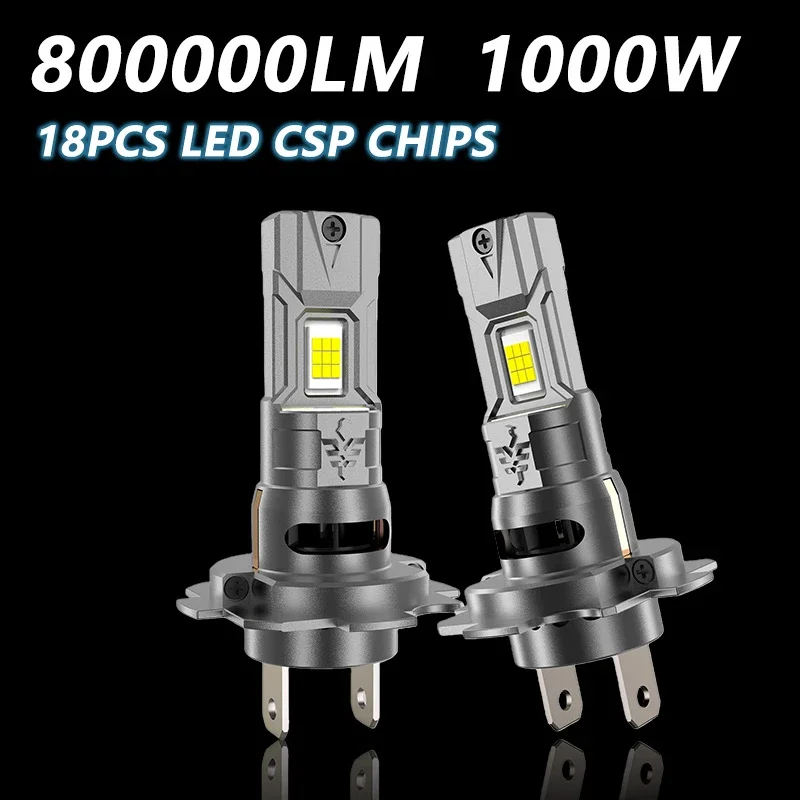 H7 H4 Led Canbus Lichter 1:1 Mini Größe Auto Scheinwerfer Mit Lüfter 800000LM Super Helle Drahtlose Turbo Nebel Birne 6000K Automobil Lampe – Detail 10