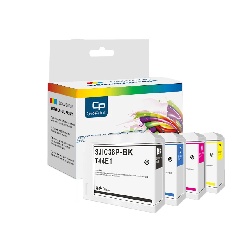Civo SJIC38P Ink Cartridge with Pigment Compatible for Epson ColorWorks CW-C6030A CW-C6030P CW-C6530A Label Printer china