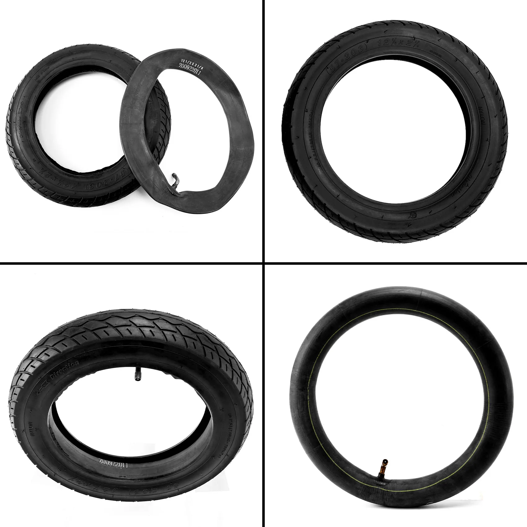 A44I-12 1/2X2 1/4 Battery Car Tire 57-203 Electric Wheelchair Inner And Outer Tire 62-203 Pneumatic Tire