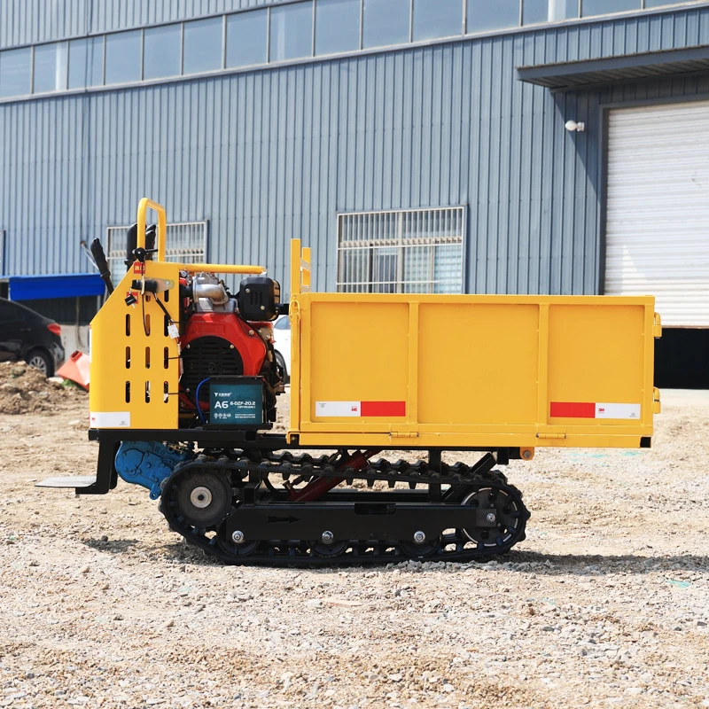 1000kg Mini Dumper Track Hydraulic Mini crawler dumpers diesel Crawler Mini Dumper 4x4 Truck For Sale Crawler Carrier