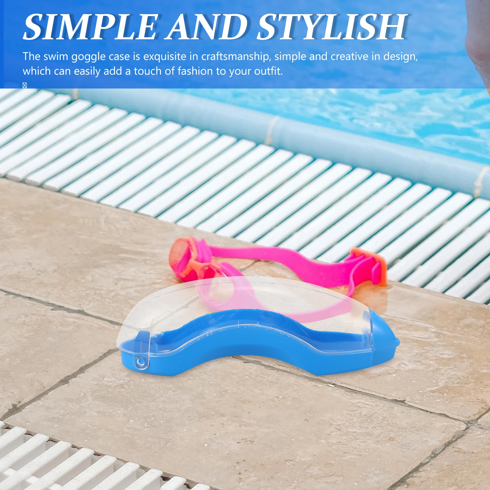 

Goggle Case Swim Goggles Plastic Storage Cases Boxes Glasses Swimming Cap Accessories Diving for