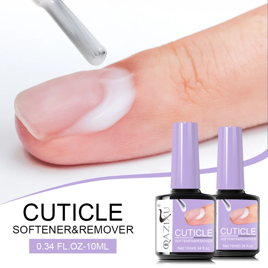 QAZIXU 10ml 네일 케어 큐티클 리무버 네일 폴리쉬 각질 제거 젤 매니큐어 트리트먼트 도구 네일 아트 DIY 살롱 홈용