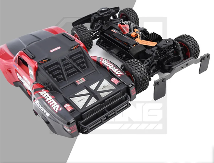 Gomma con materiale in fibra di carbonio parafango/parafango per ARRMA 1/14 Arrma Mojave Rc parti di aggiornamento per auto