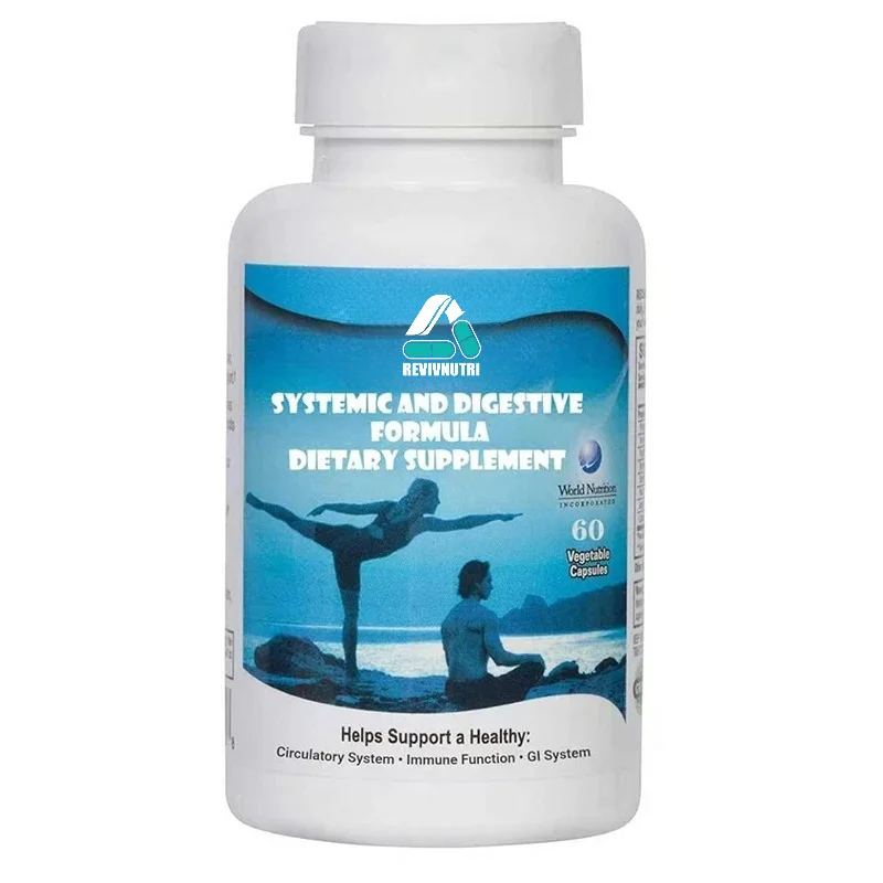 Protease System Multi Enzyme Containing Snake Peptidase, Helps Increase Blood Flow and Maintain Digestive Health, 60 Capsules