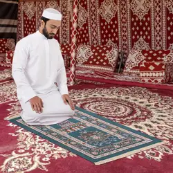 70x110cm Prayer Mat For Muslim Thick Soft Carpet Pad Muslims Mat Praying Rugs Muslim Carpet With Non-Slip Bottom For Muslim