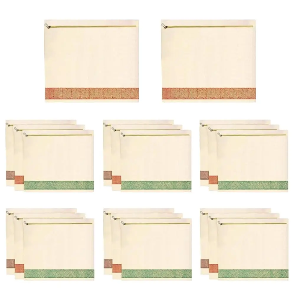 

Free ShippingFree ShippingMayatra's Organic Cotton Saree Storage Bags - Wardrobe Organizer With Zipper - Clothing Storage (14 *