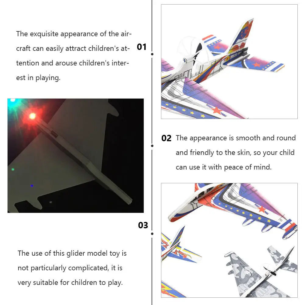 

Rechargeable Electric Foam Aircraft for Kids Epp Construction Safe Skin Friendly Easy 3 Min Launch 20 Sec Flight Time