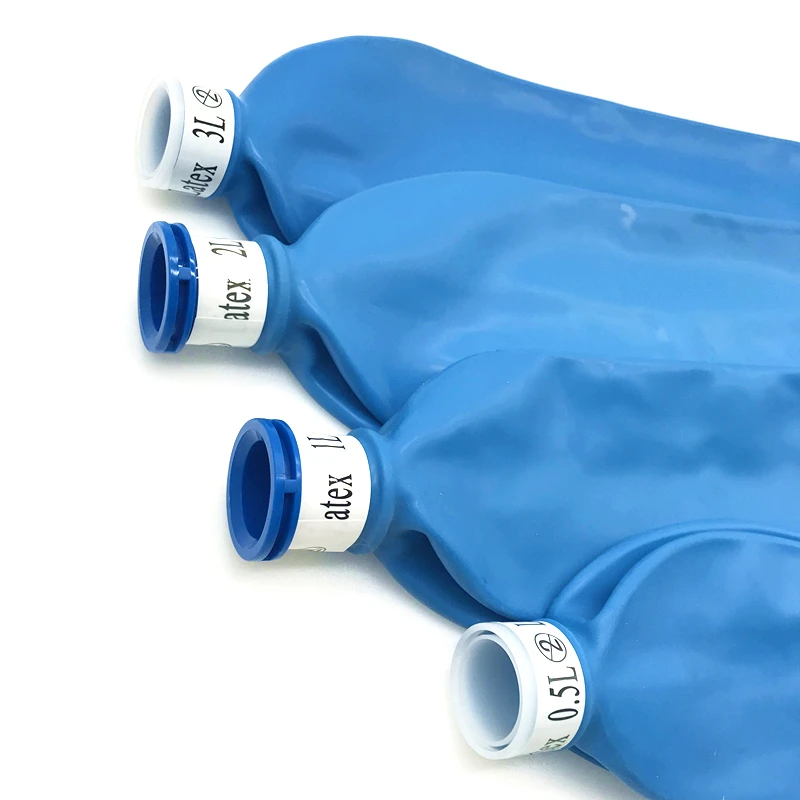 1PC 0.5/1/2/3 Liter Anesthesia Ventilator Latex Free Disposable Breathing Bag Reservoir Bag Anesthesia Machine Respirator Sac