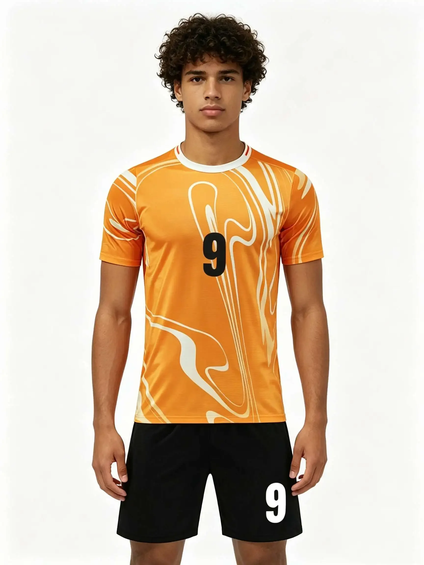 26/27 Unisex Blank Soccer 2‑Piece Set, Kids Adults Parent‑Child Kit, Custom No.1 7 8 9 10 for School Outdoor Team