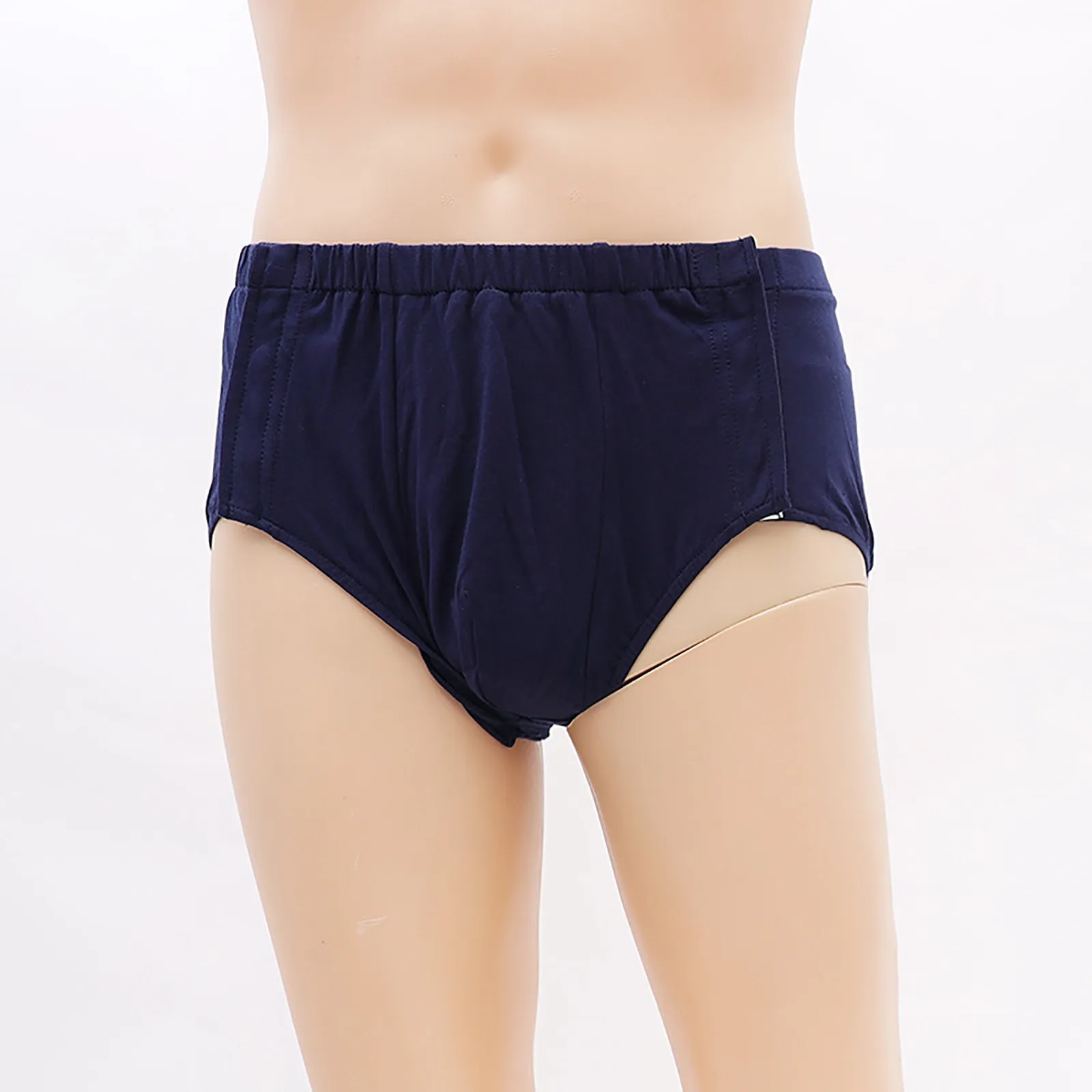 

Хлопковые мужские трусы, скрытые, легко надеваемые и снимаемые, спереди, можно открыть, мужское нижнее белье со стволом-слоном