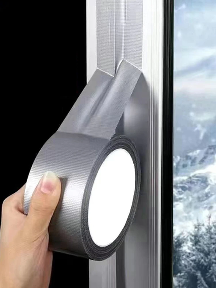 1roll 5cm*10m Silver Super Sticky Adhesive Pipe Repair Tape Waterproof Strong Seal Carpet Tape DIY Home Decoration