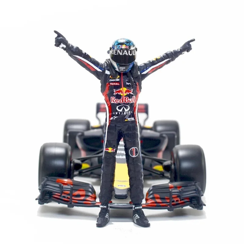 1:18 Scale 1Pcs Resin Model Scene Accessory Male Champion Driver Racing Car Racer Action Figure Fist Making Posture Display Toys