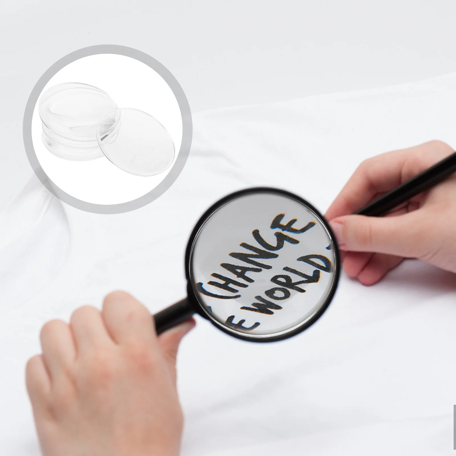 

6 Pcs Magnifier Physics Teaching Lens for Science Tools Magnifying Mirror Telescope Glasses Optically Clear